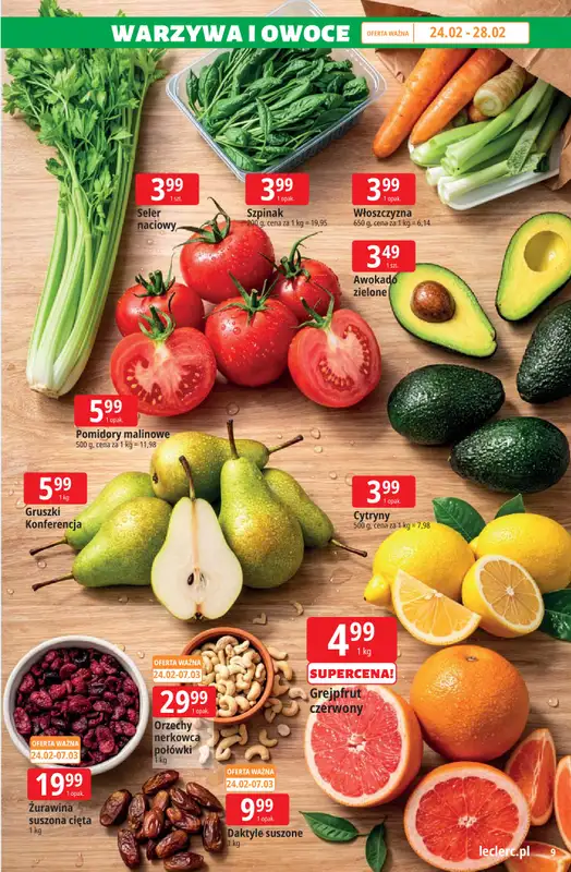 Leclerc - gazetka promocyjna Oferta E.Leclerc | Wybór w dobrej cenie od wtorku 24.02 do soboty 07.03 - strona 9