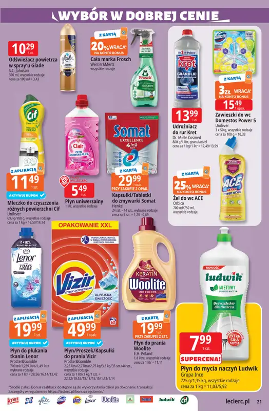 Leclerc - gazetka promocyjna Oferta E.Leclerc | Wybór w dobrej cenie od wtorku 24.02 do soboty 07.03 - strona 21