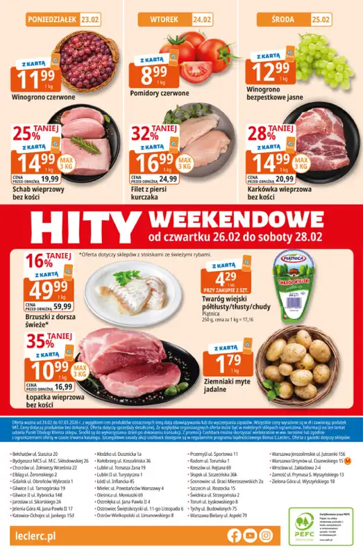 Leclerc - gazetka promocyjna Oferta E.Leclerc | Wybór w dobrej cenie od wtorku 24.02 do soboty 07.03 - strona 32