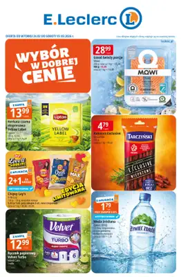 Leclerc - gazetka promocyjna Oferta E.Leclerc | Wybór w dobrej cenie od wtorku 24.02 do soboty 07.03