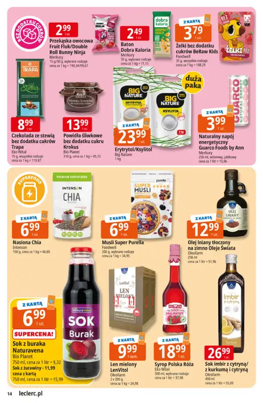 Leclerc - gazetka promocyjna Oferta E.Leclerc | Wybór w dobrej cenie od wtorku 24.02 do soboty 07.03 - strona 14