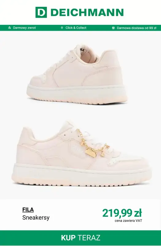 Deichmann - gazetka promocyjna Sneakersy damskie Fila od piątku 20.02  - strona 10