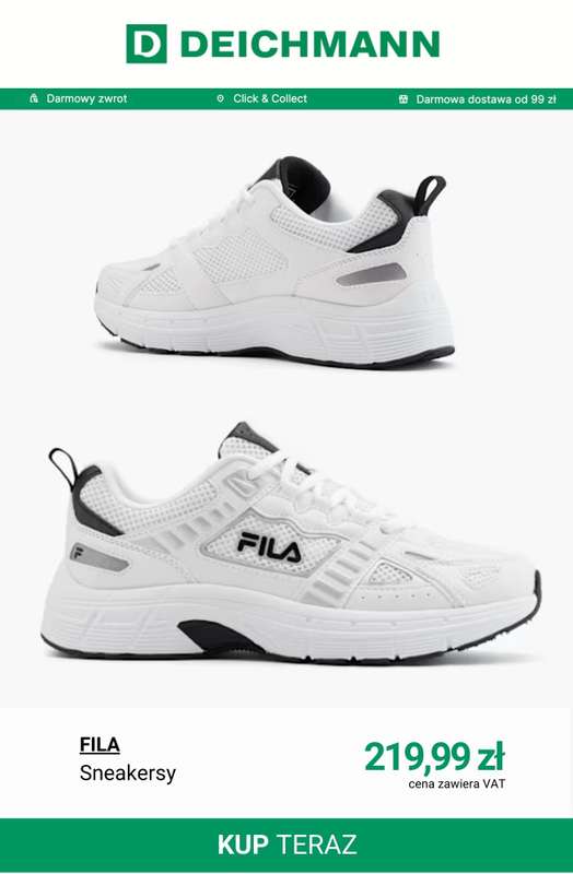 Deichmann - gazetka promocyjna Sneakersy damskie Fila od piątku 20.02  - strona 2