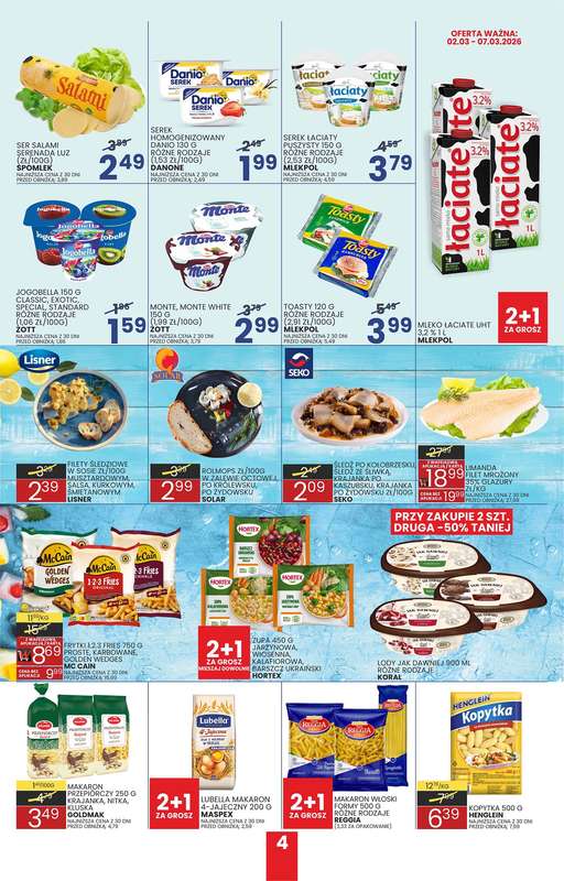 Wafelek - gazetka promocyjna Gazetka od poniedziałku 23.02 do soboty 07.03 - strona 4
