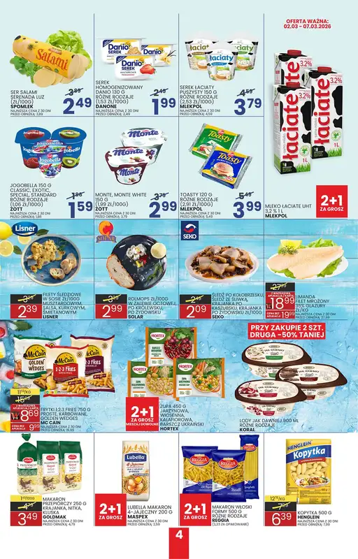 Wafelek - gazetka promocyjna Gazetka od poniedziałku 23.02 do soboty 07.03 - strona 4