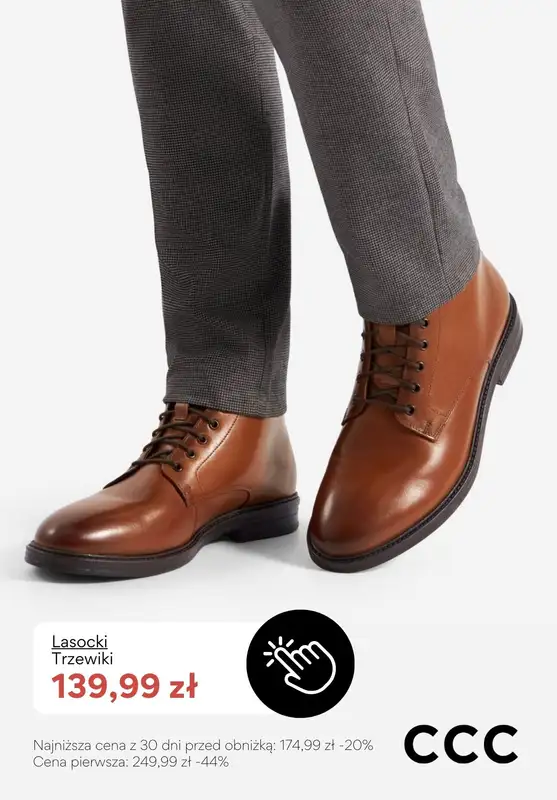 CCC - gazetka promocyjna BESTSELLERY - obuwie męskie od niedzieli 22.02  - strona 6
