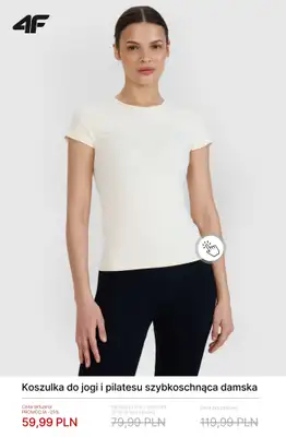 4F - gazetka promocyjna Damskie ubrania do jogi i pilatesu do -50% od soboty 21.02  - strona 11