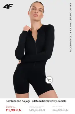 4F - gazetka promocyjna Damskie ubrania do jogi i pilatesu do -50% od soboty 21.02  - strona 8