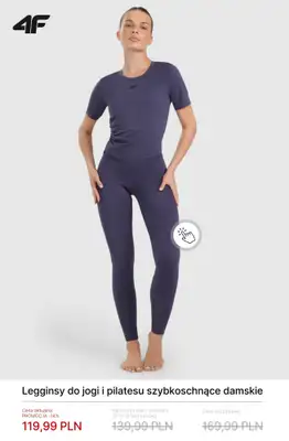 4F - gazetka promocyjna Damskie ubrania do jogi i pilatesu do -50% od soboty 21.02  - strona 6