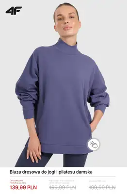 4F - gazetka promocyjna Damskie ubrania do jogi i pilatesu do -50% od soboty 21.02  - strona 7