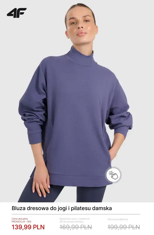 4F - gazetka promocyjna Damskie ubrania do jogi i pilatesu do -50% od soboty 21.02  - strona 7