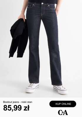 Bootcut jeans - niski stan