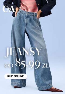 C&A - gazetka promocyjna Jeansy od 85,99 zł od piątku 20.02 