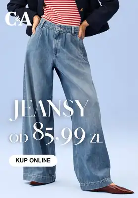 C&A - gazetka promocyjna Jeansy od 85,99 zł od piątku 20.02 