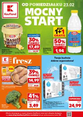 Kaufland - gazetka promocyjna Mocny Start od poniedziałku 23.02 do środy 25.02