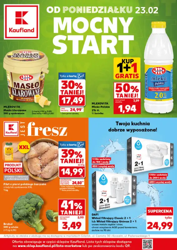 Kaufland - gazetka promocyjna Mocny Start od poniedziałku 23.02 do środy 25.02