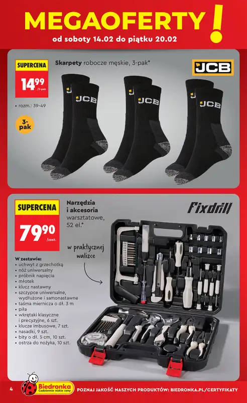 Biedronka - gazetka promocyjna Hity i inspiracje, od 14.02 od soboty 14.02 do środy 04.03 - strona 6