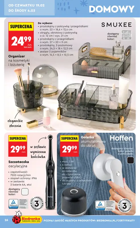 Biedronka - gazetka promocyjna Hity i inspiracje, od 14.02 od soboty 14.02 do środy 04.03 - strona 28