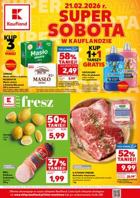 Kaufland - gazetka promocyjna Oferta Kaufland - SUPER SOBOTA od soboty 21.02 do soboty 21.02