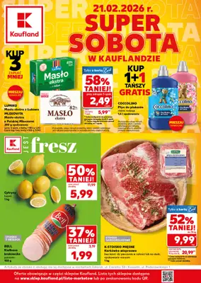 Kaufland - gazetka promocyjna Oferta Kaufland - SUPER SOBOTA od soboty 21.02 do soboty 21.02