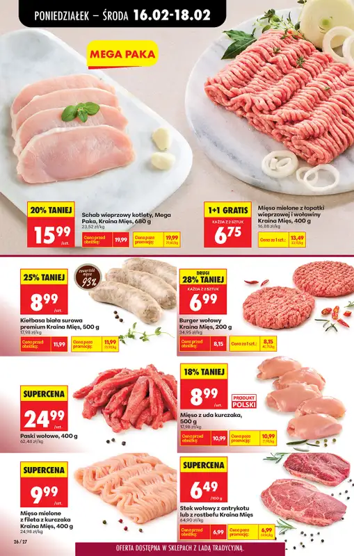 Biedronka - gazetka promocyjna Od poniedziałku, Z ladą tradycyjną od poniedziałku 16.02 do niedzieli 22.02 - strona 32