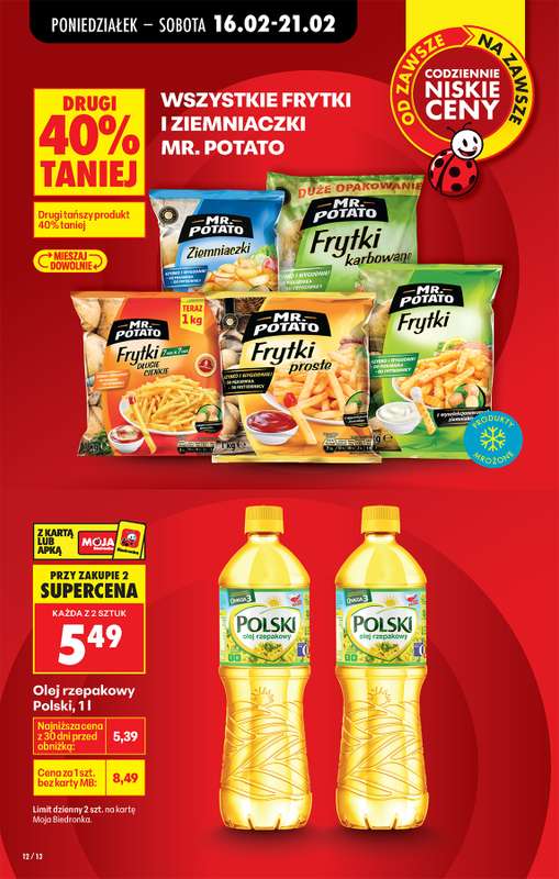 Biedronka - gazetka promocyjna Od poniedziałku, Z ladą tradycyjną od poniedziałku 16.02 do niedzieli 22.02 - strona 14