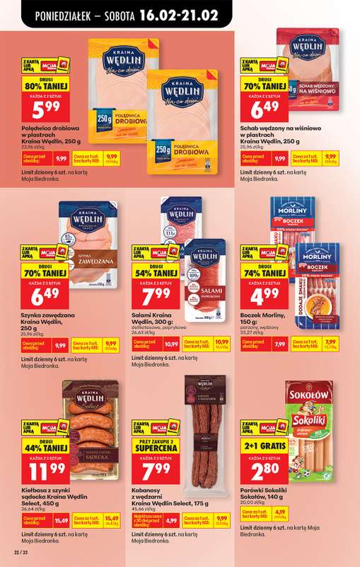 Biedronka - gazetka promocyjna Od poniedziałku, Z ladą tradycyjną od poniedziałku 16.02 do niedzieli 22.02 - strona 40