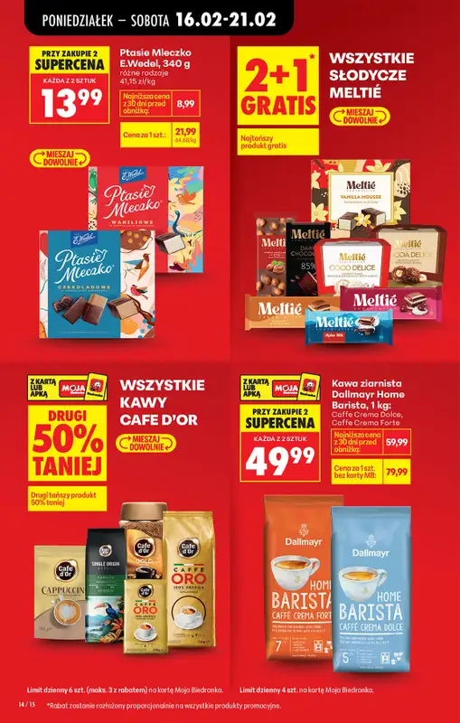 Biedronka - gazetka promocyjna Od poniedziałku, Z ladą tradycyjną od poniedziałku 16.02 do niedzieli 22.02 - strona 16
