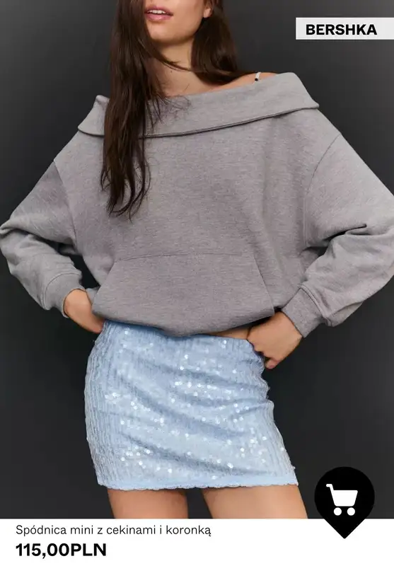 Bershka - gazetka promocyjna Spódnice w super cenach od piątku 20.02  - strona 9