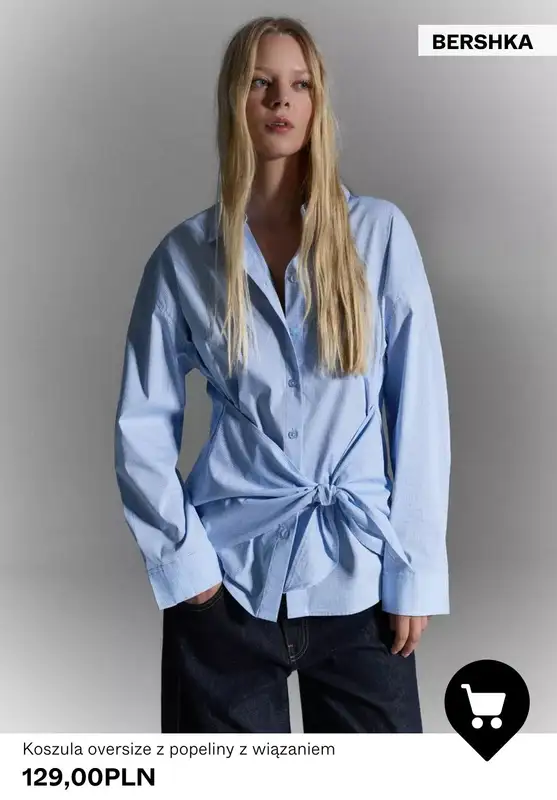 Bershka - gazetka promocyjna Koszule i bluzki damskie od niedzieli 22.02  - strona 6