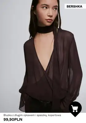 Bershka - gazetka promocyjna Koszule i bluzki damskie od niedzieli 22.02  - strona 3