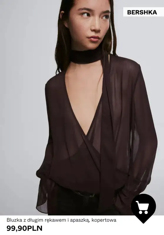 Bershka - gazetka promocyjna Koszule i bluzki damskie od niedzieli 22.02  - strona 3