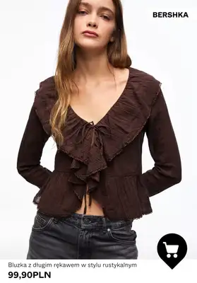 Bershka - gazetka promocyjna Koszule i bluzki damskie od niedzieli 22.02  - strona 5