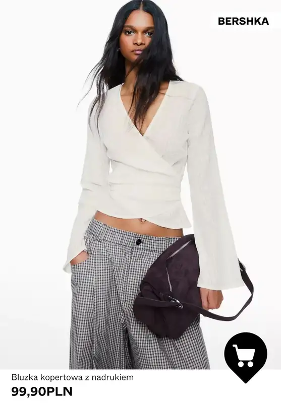 Bershka - gazetka promocyjna Koszule i bluzki damskie od niedzieli 22.02  - strona 4