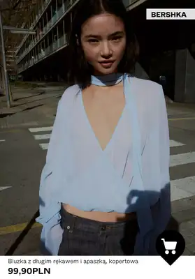 Bershka - gazetka promocyjna Koszule i bluzki damskie od niedzieli 22.02  - strona 2