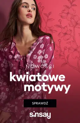 Sinsay - gazetka promocyjna Kwiatowe motywy i akcenty od soboty 21.02 do piątku 27.02