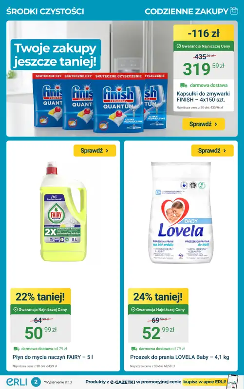 ERLI - gazetka promocyjna PORZĄDKI W DOMU? Zrób je taniej z ERLI! od poniedziałku 16.02 do niedzieli 22.02 - strona 2