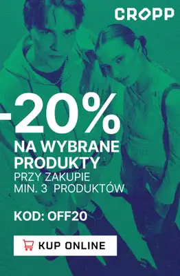 Cropp - gazetka promocyjna -20% na wybrane produkty przy zakupie 3 produktów od piątku 20.02 