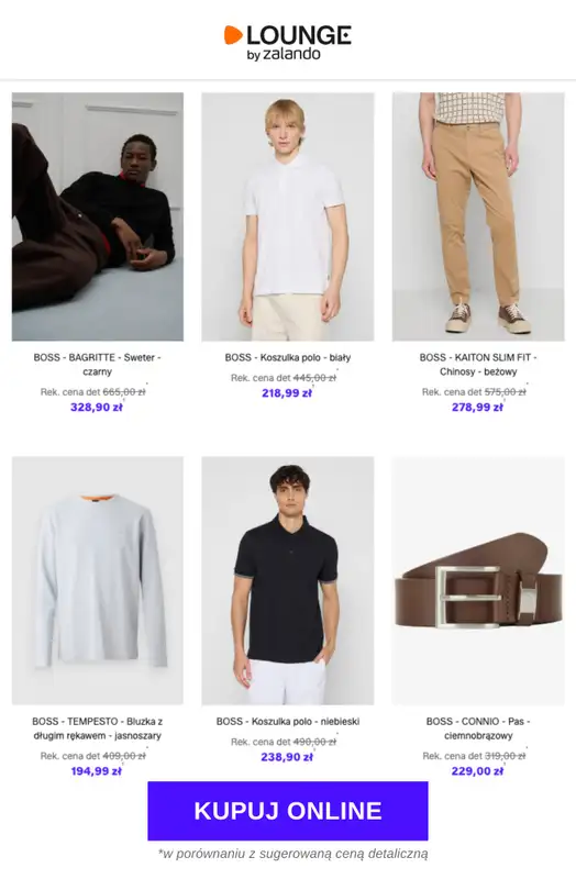 Lounge by Zalando - gazetka promocyjna Do -71% BOSS - Mężczyźni od piątku 20.02 do poniedziałku 23.02 - strona 7