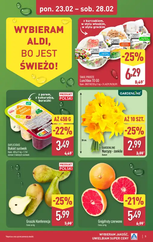 Aldi - gazetka promocyjna Pełny katalog! od poniedziałku 23.02 do soboty 28.02 - strona 5