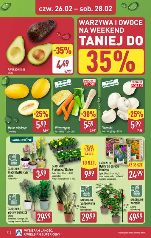 Aldi - gazetka promocyjna Pełny katalog! od poniedziałku 23.02 do soboty 28.02 - strona 32