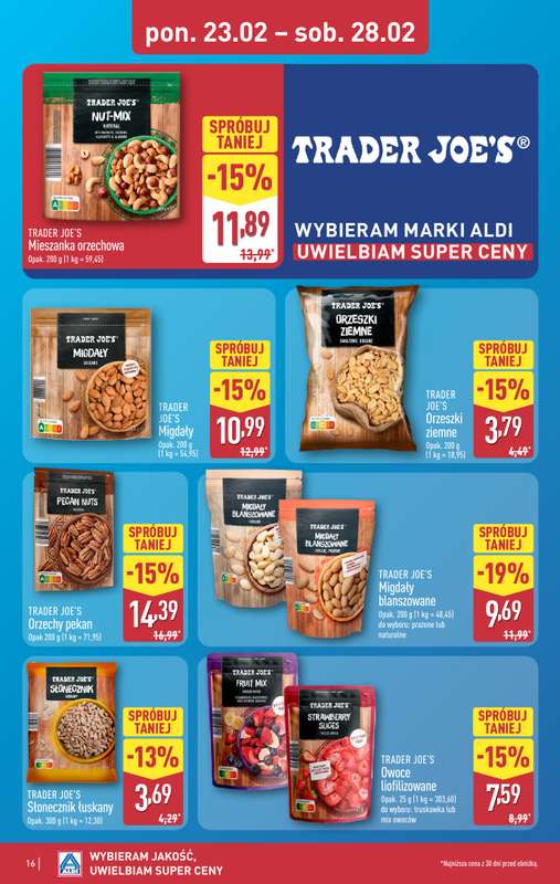 Aldi - gazetka promocyjna Pełny katalog! od poniedziałku 23.02 do soboty 28.02 - strona 16