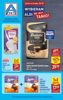 Aldi - gazetka promocyjna Najlepsze oferty na środę w Aldi! od środy 25.02 do środy 25.02