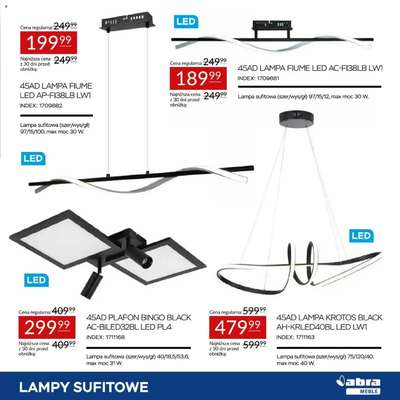 45AD PLAFON BINGO BLACK AC-BILED32BL LED PL4