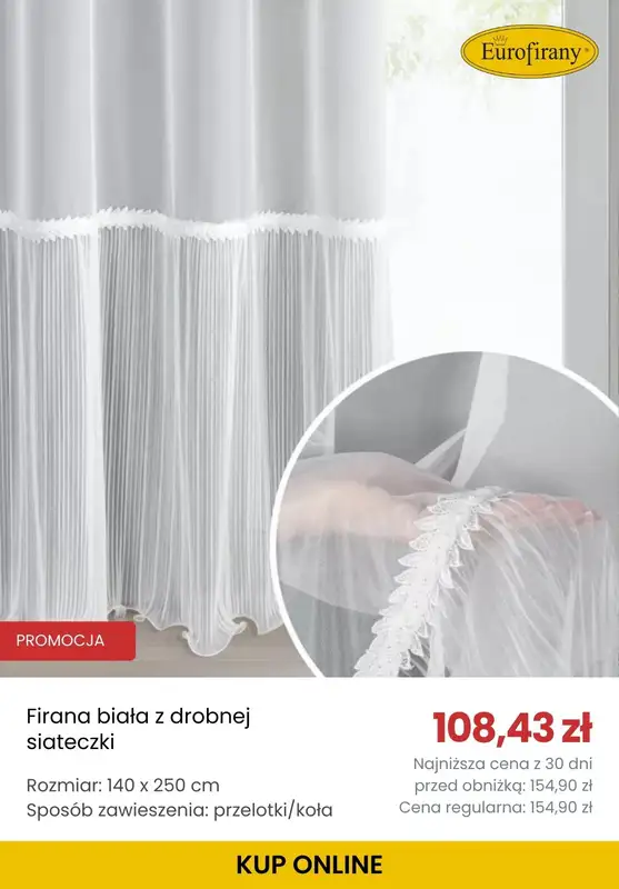 BEST SALE - gazetka promocyjna Eurofirany | Do -30% na firany od piątku 20.02 do czwartku 05.03 - strona 6