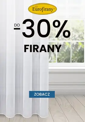 BEST SALE - gazetka promocyjna Eurofirany | Do -30% na firany od piątku 20.02 do czwartku 05.03