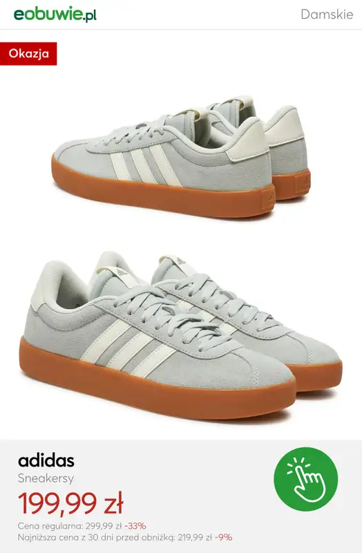 eobuwie.pl - gazetka promocyjna Sneakersy damskie adidas – super okazje od soboty 21.02  - strona 2