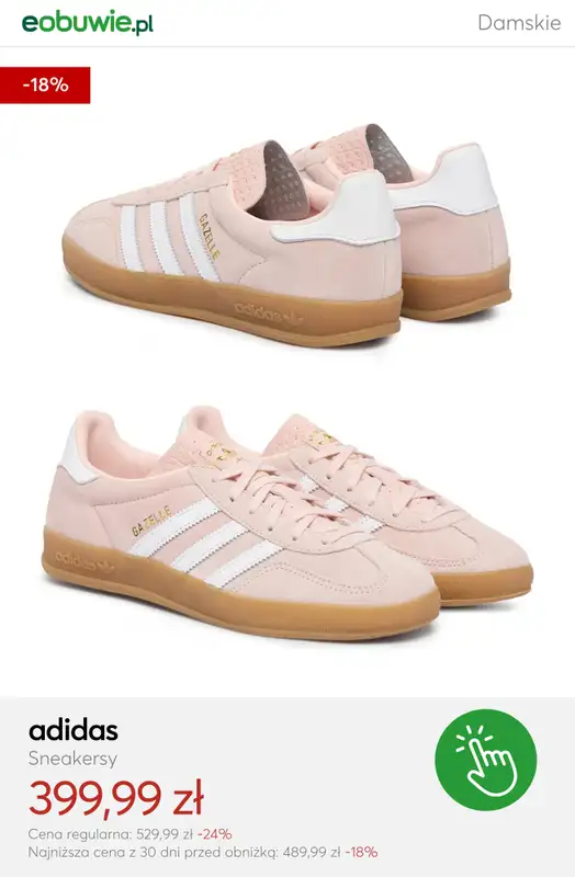 eobuwie.pl - gazetka promocyjna Sneakersy damskie adidas – super okazje od soboty 21.02  - strona 10