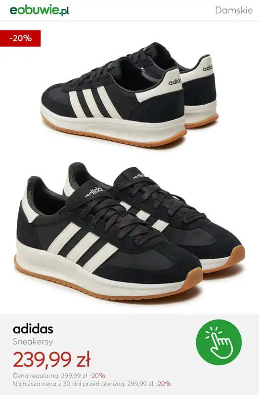 eobuwie.pl - gazetka promocyjna Sneakersy damskie adidas – super okazje od soboty 21.02  - strona 3