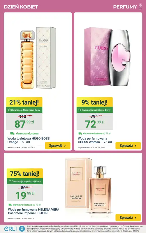 ERLI - gazetka promocyjna Dzień Kobiet – prezenty do -79% taniej! od poniedziałku 23.02 do niedzieli 01.03 - strona 3
